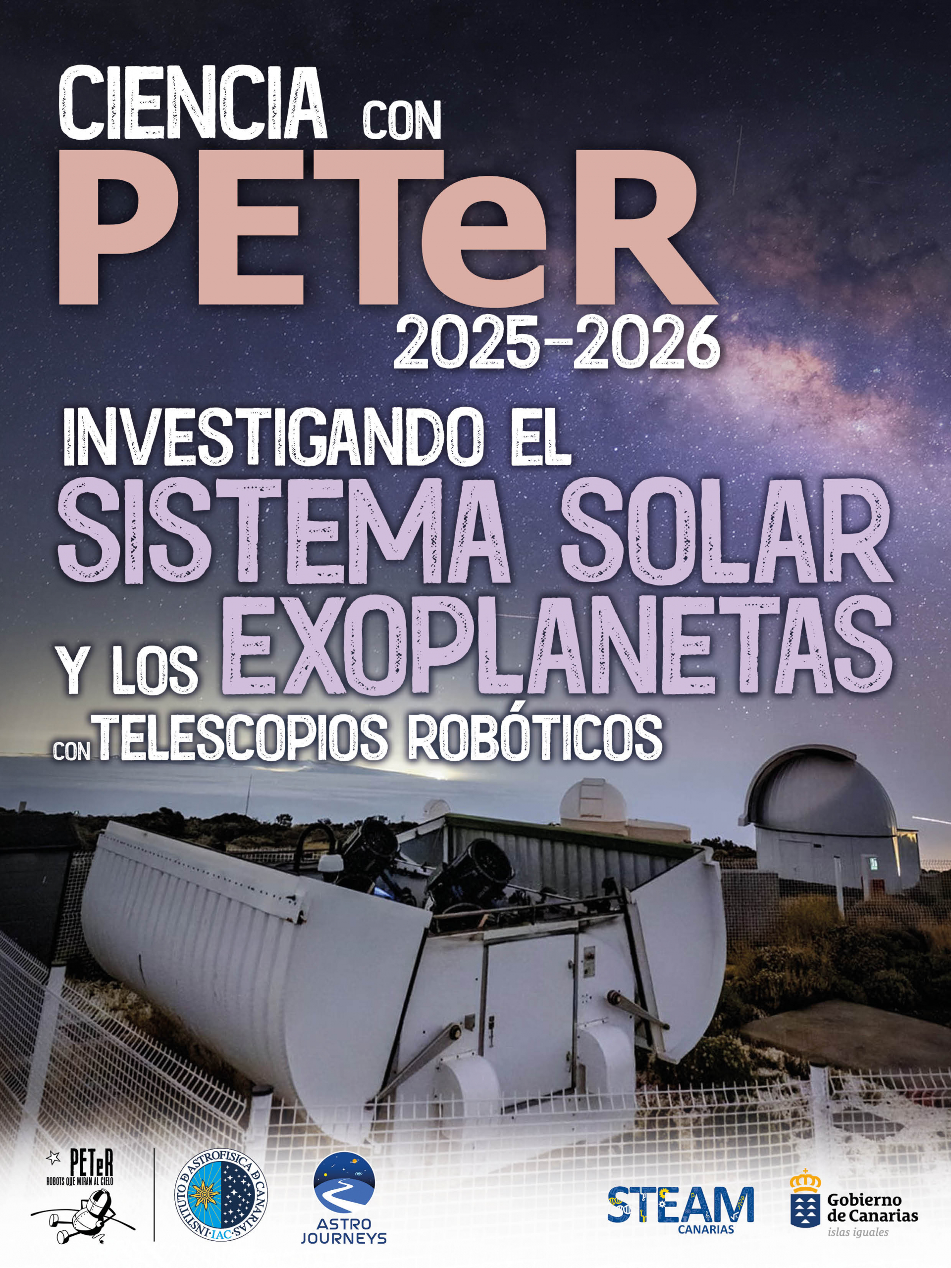 Cartel de Ciencia con PETeR curso 2025-2026